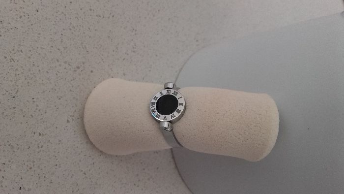 Anel em aço com duas faces