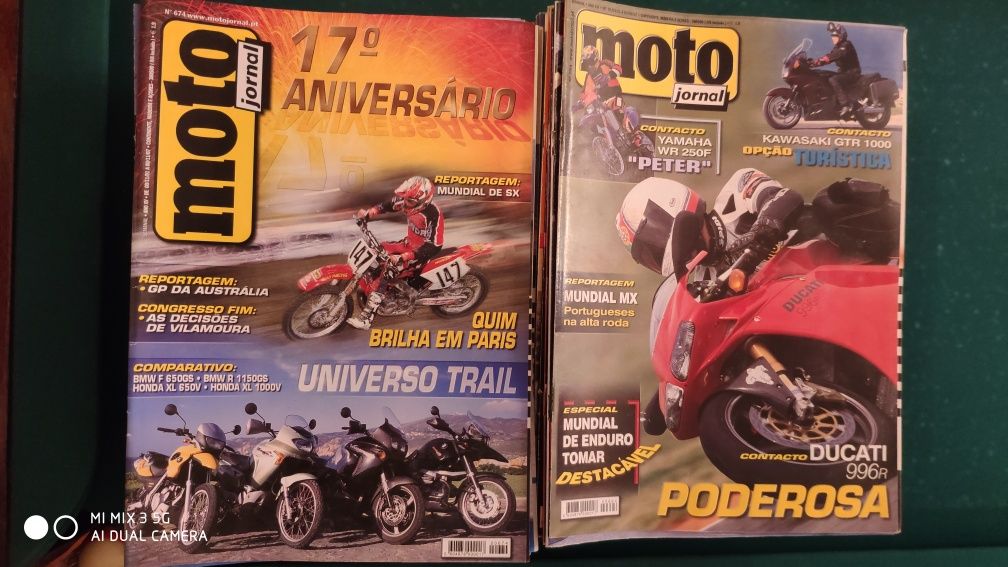 Revistas moto jornal. 100 unidades ano 1998.  A  2001