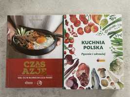Książki kucharskie : Kuchnia polska i Czas na Azję, Biedronka