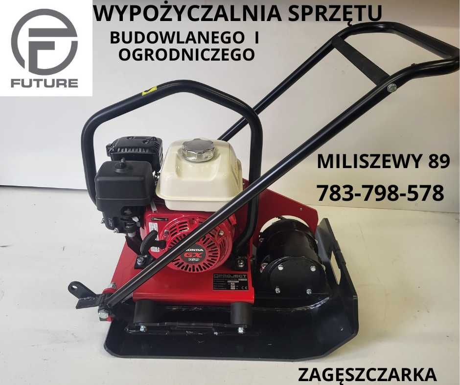 Zagęszczarka 90, 130, 200kg, stopa wibracyjna, wynajem wypożyczalnia