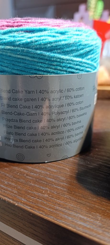 Bawełna i akryl ombre
