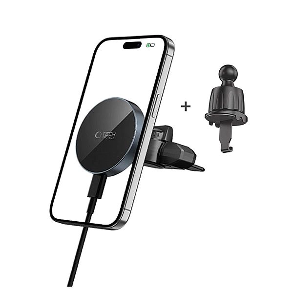 Tech-Protect Mm15W-V5 Magnetic Magsafe Cd & Vent Car Mount Wireless Ch