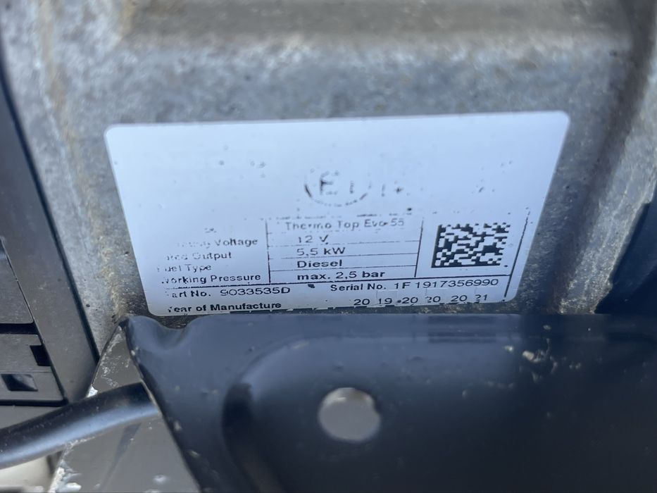 Webasto 5.5kW Mercedes Sprinter W907 W910 вебасто автономка