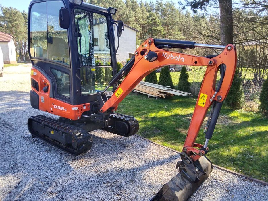 Kubota kx018-4, minikoparka 920mth(30,40,50,100cm pierwszy właściciel