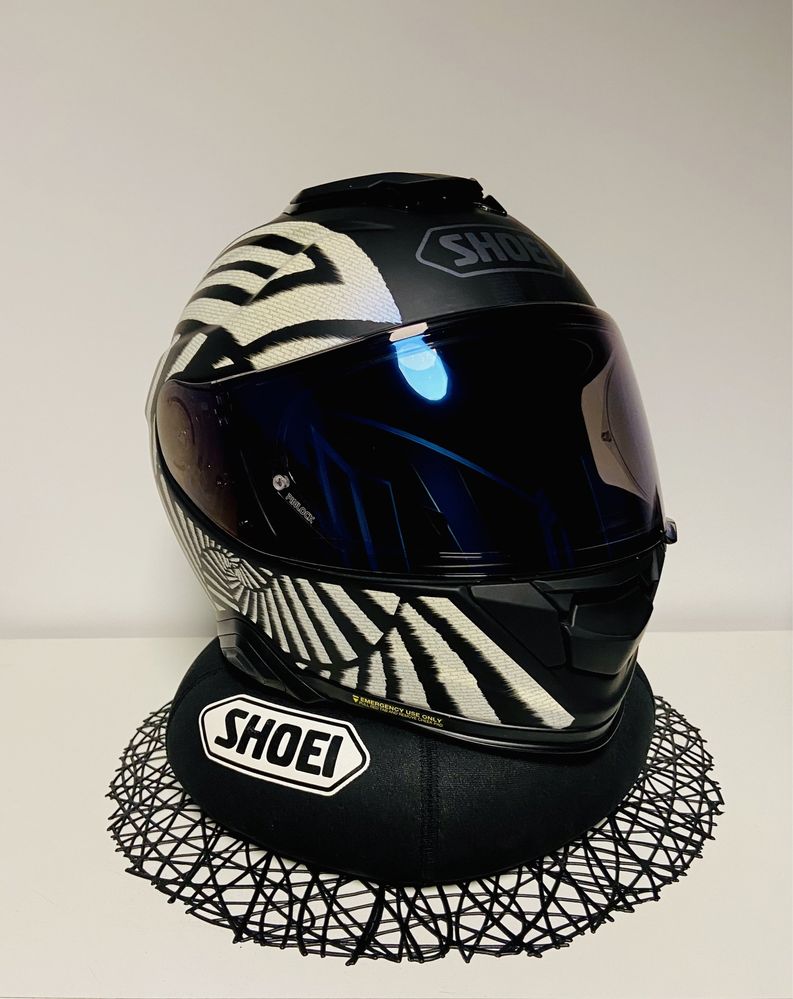 Nowy SHOEI GT-AIR 2 Qubit TC-5 XS SRL Mesh Wizjer Spectra Blue Blenda