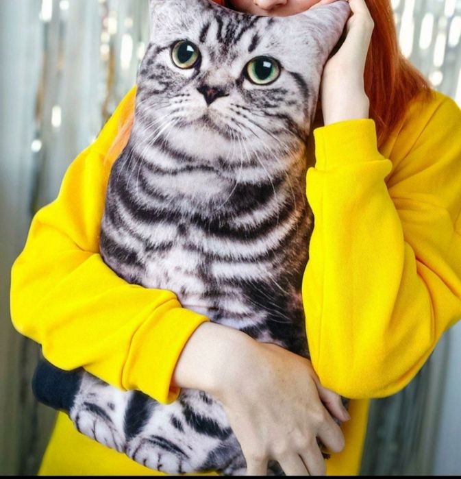 Подушка-игрушка 3д кот