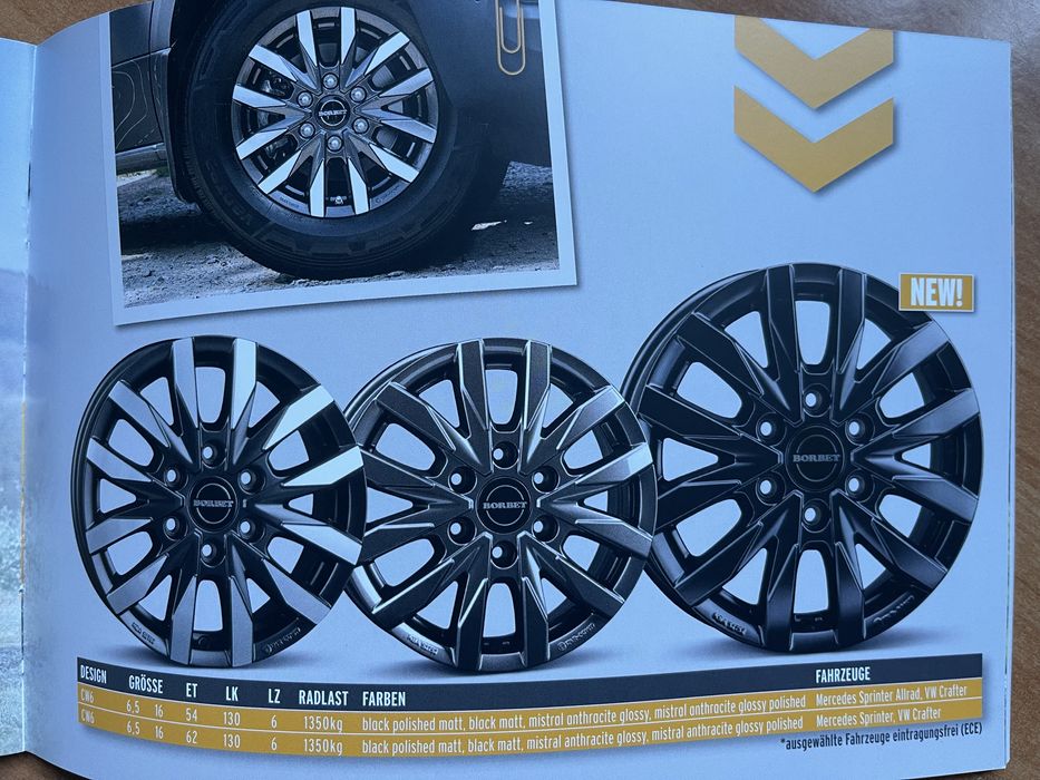 Диски Нові.  Мерседес Спрінтер. 906-907.   R16/6/130