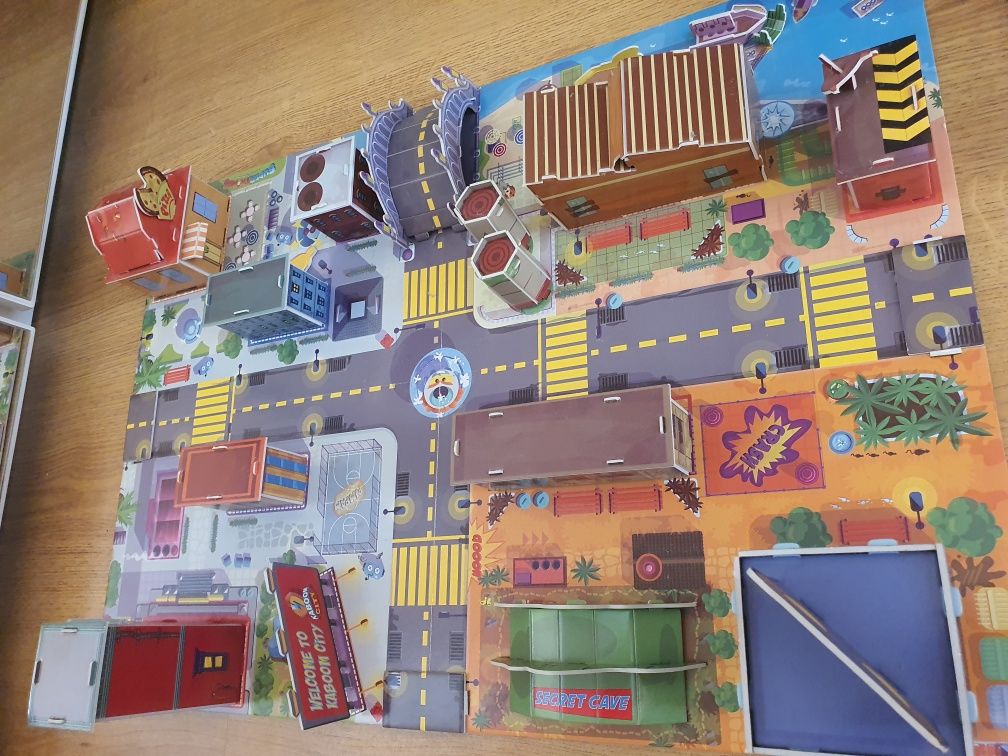 Kaboom city puzzle 3d plansza miasta super zings
