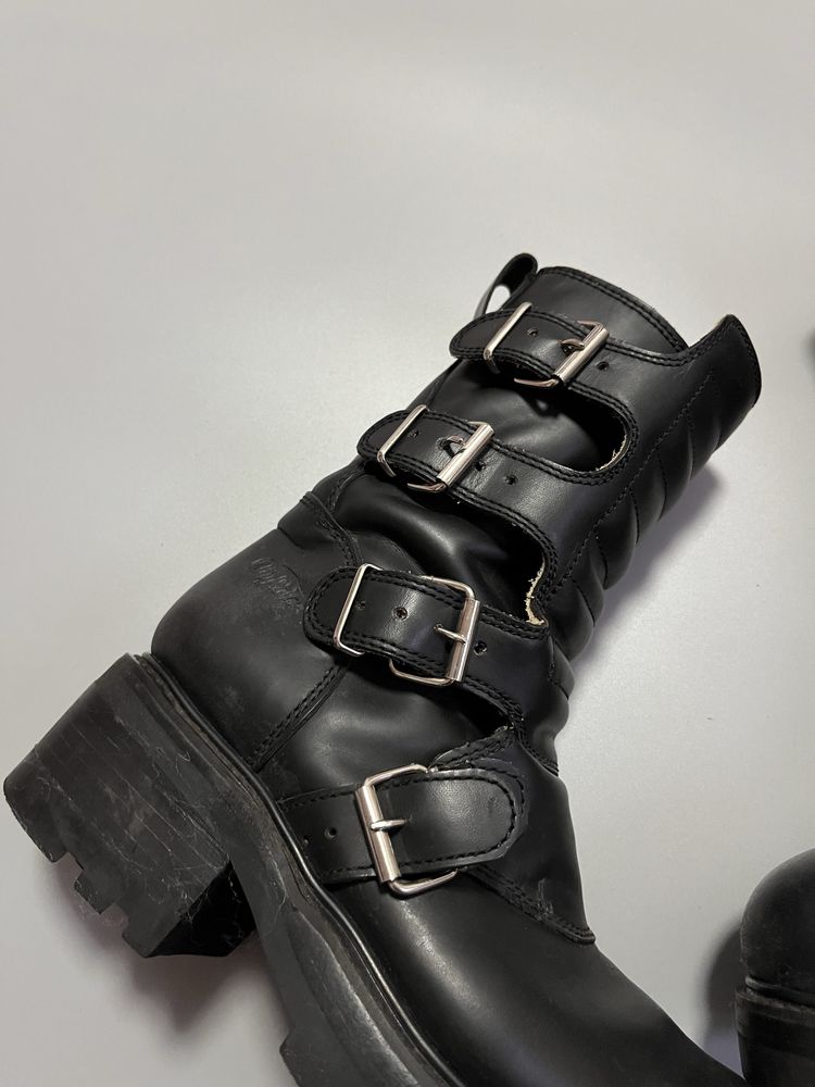 Сапоги buffalo gospher biker hi zip new rock 39(245cm)