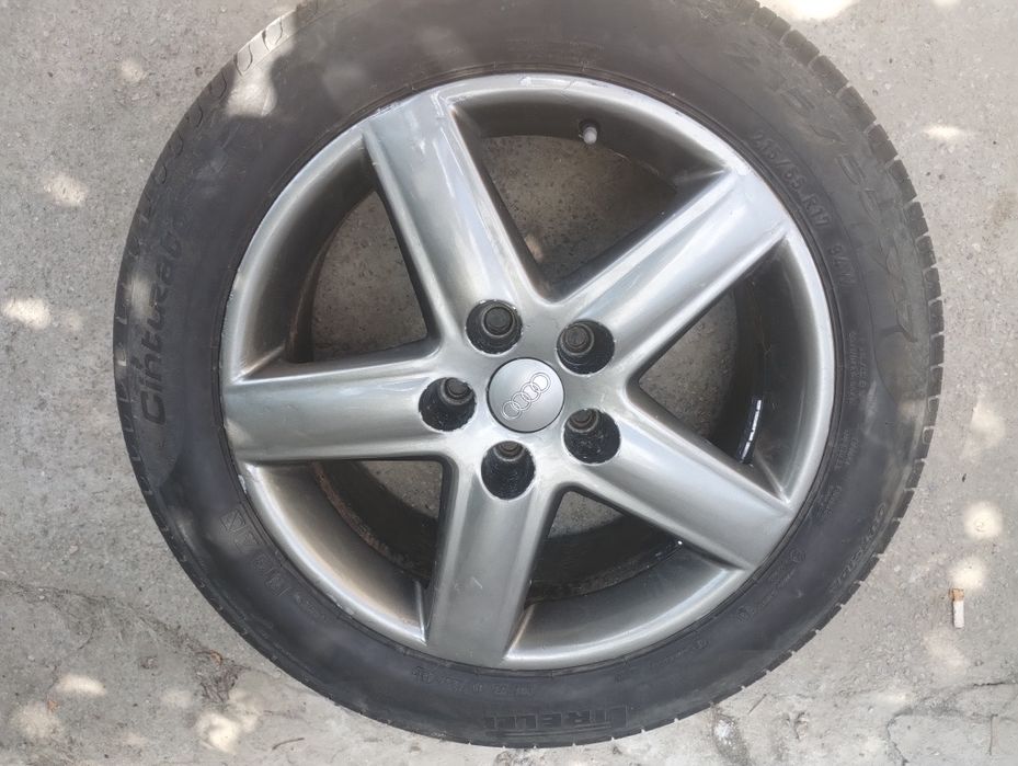 Продам легкосплавные диски с б/у резиной, R 17 на Audi
