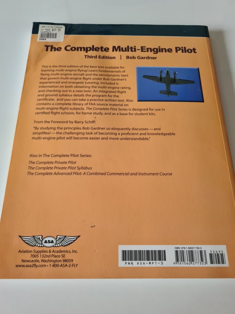 Książka podręcznik pilotaż lotnictwo the complete multi engine pilot 2