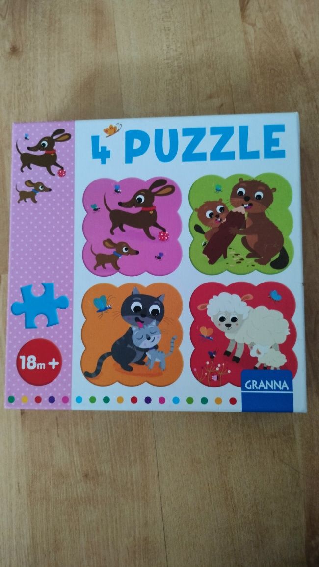 Granna Puzzle z jamnikiem 4w1