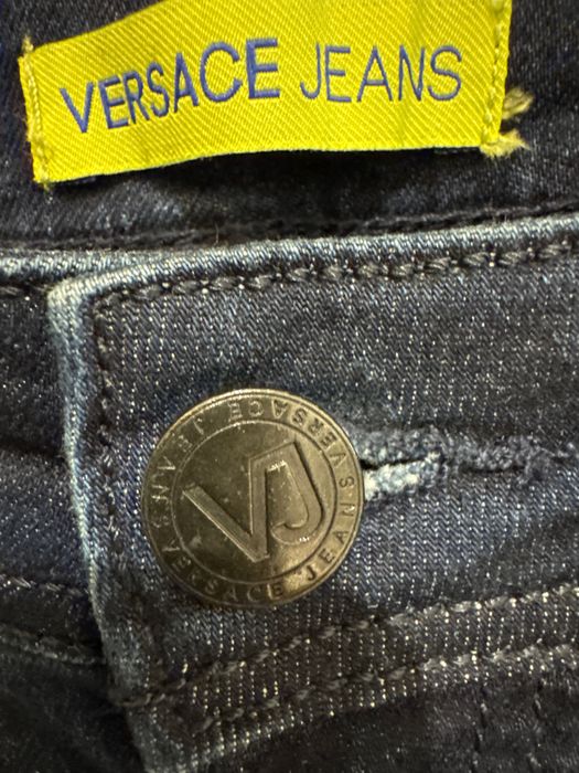 Versace jeansy slim fit premium, granatowy/rozm.27