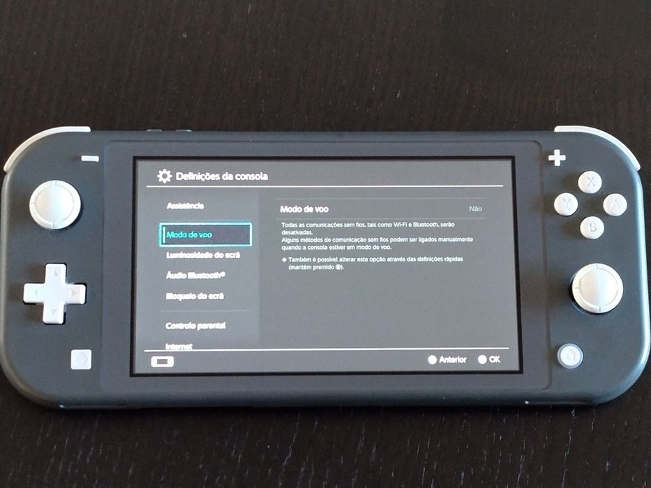 Nintendo switch lite com cartão 256GB e caixa