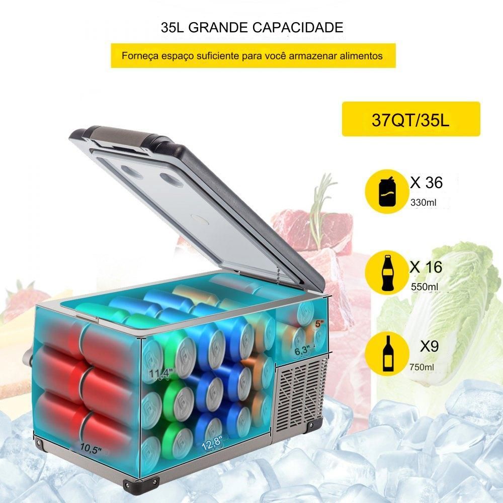 Caixa de Refrigeração 35L (Mini, Portátil)