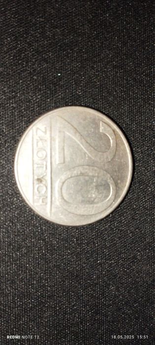 BŁĄD MENNICZY! UNIKAT! MONETA 20zł z 1988r z błędem menniczym