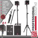 Conjunto Som Bi-Amplificado PRO – 1120W / DSP – BST