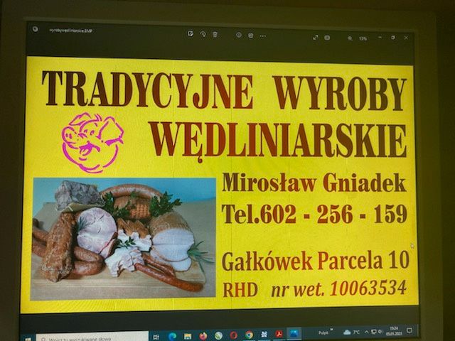 sprzedam wędliny kiełbasę wiejskie