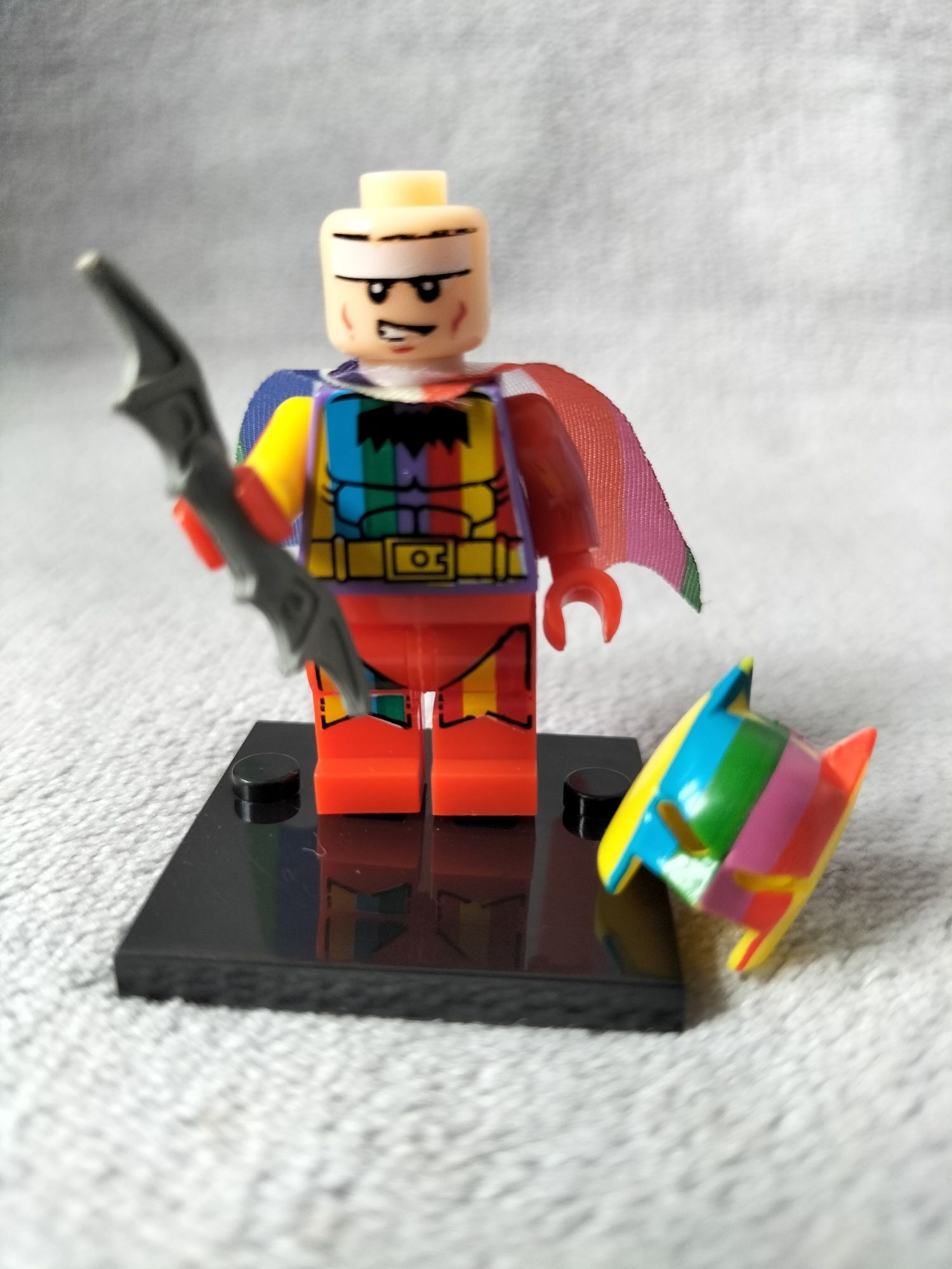 Mini Figurka Super Heroes DC tęczowy Batman kompatybilne z lego