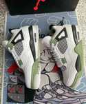 Nowość*NowyJordan4NikeAir4 GreenunisexTrampki 40