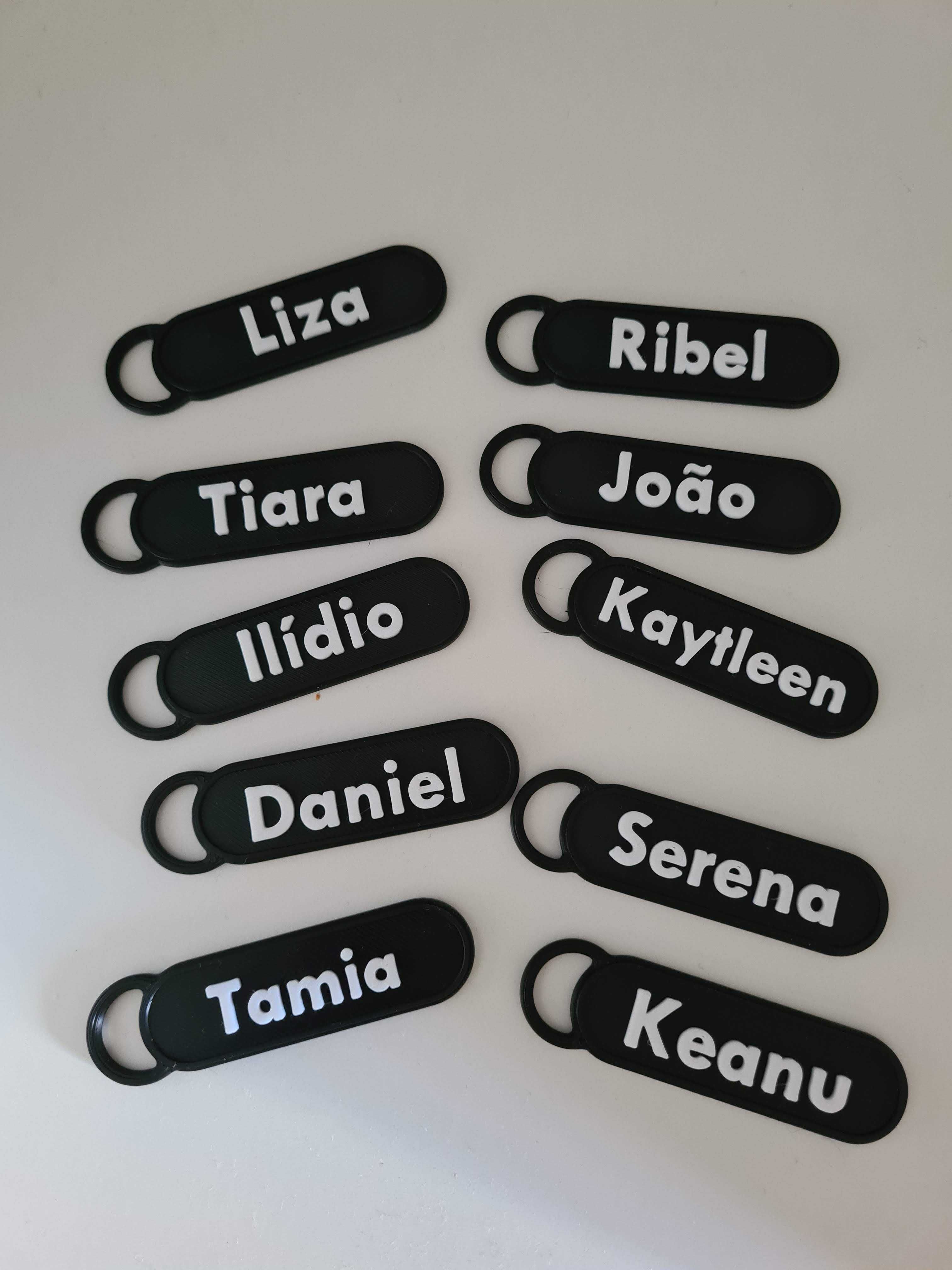 Porta chaves com o teu nome
