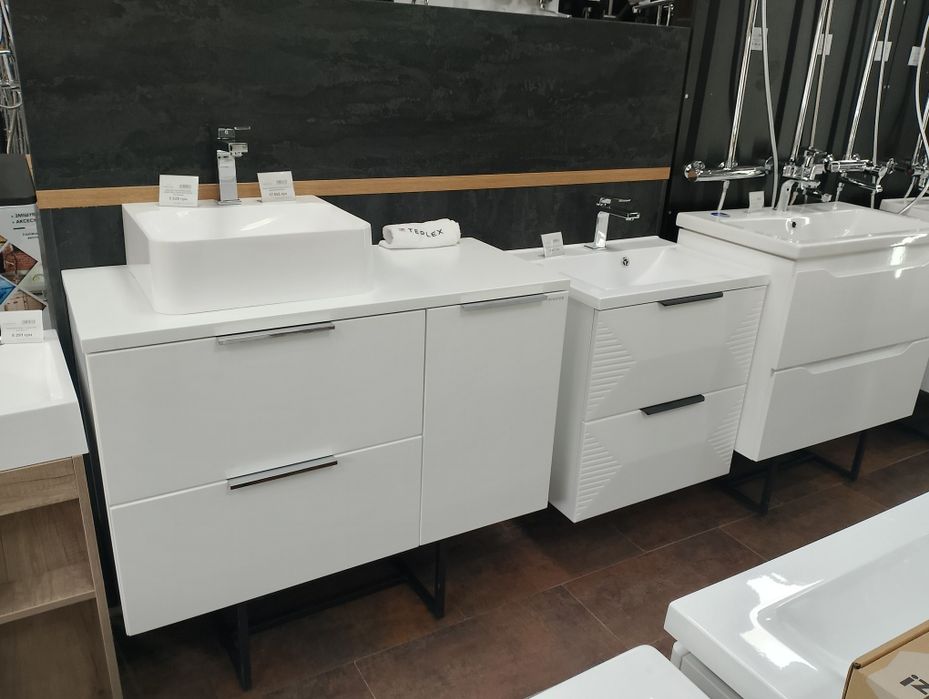 Тумби з раковинами для ванної кімнати