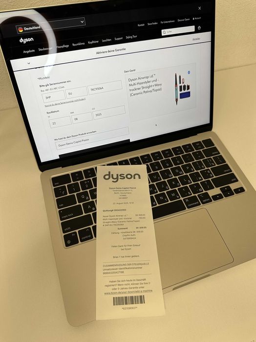 Дайсон стайлер Dyson Airwrap id HS08 Straight Wavy Ceramic PatinaTopaz
