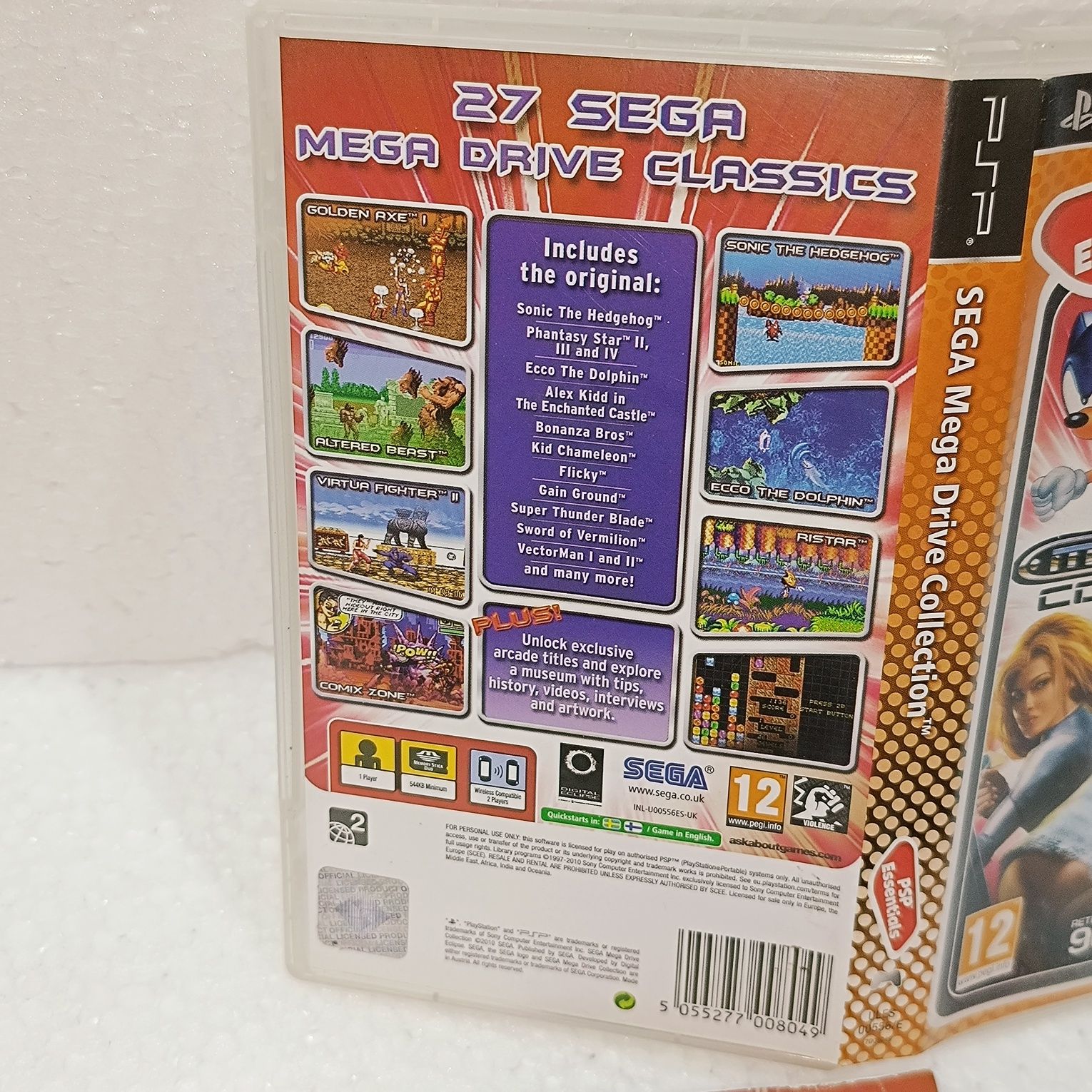 SEGA Mega Drive Collection Sony PSP CIB Estado Aceitável