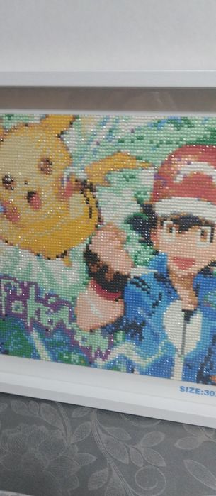 Quadro de brilhos do pikachu