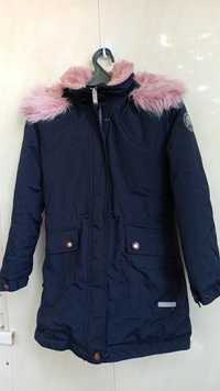 Теплое пальто-куртка фирмы LENNE для девочки, рост 146