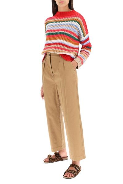 Max mara weekend sweter dziewicza welna 100% wool welniany w paski