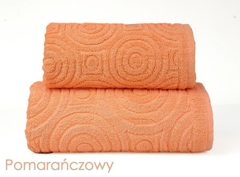 Ręcznik Emma 2/70x140 pomarańczowy 500g/m2 frotte