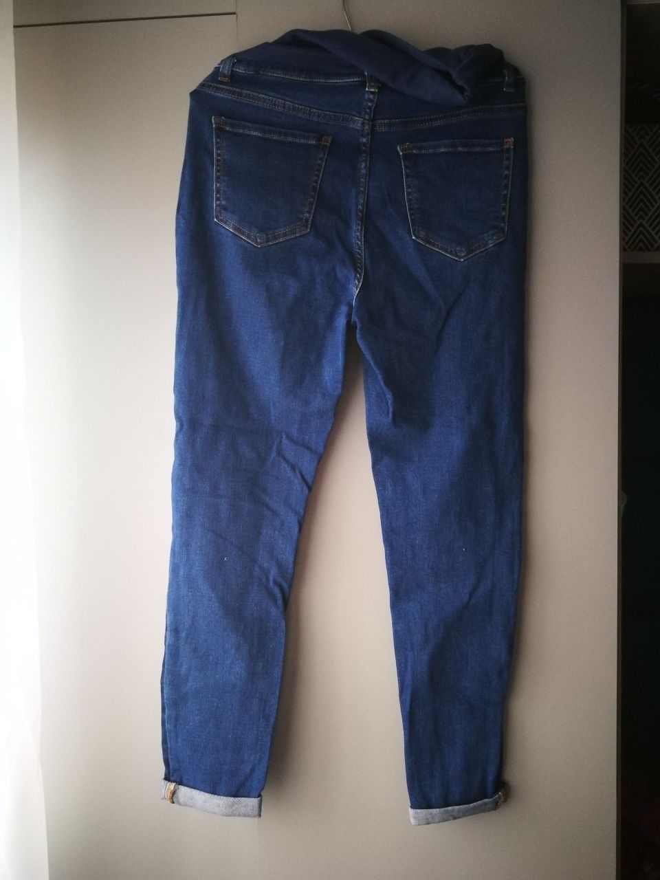 Jeansy spodnie ciążowe, rurki rozmiar 38