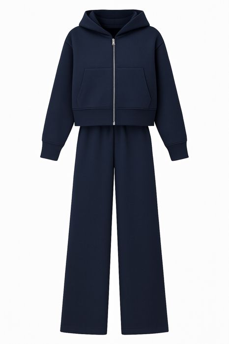 Флісовий костюм від укр бренду в темно синьому  кольорі