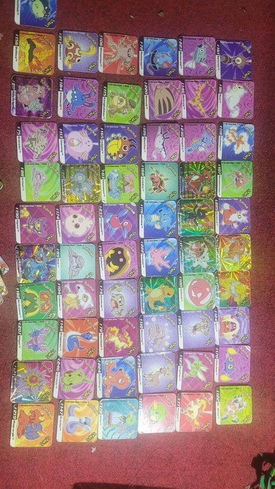 Tazos Pokémon yo gi oh etc