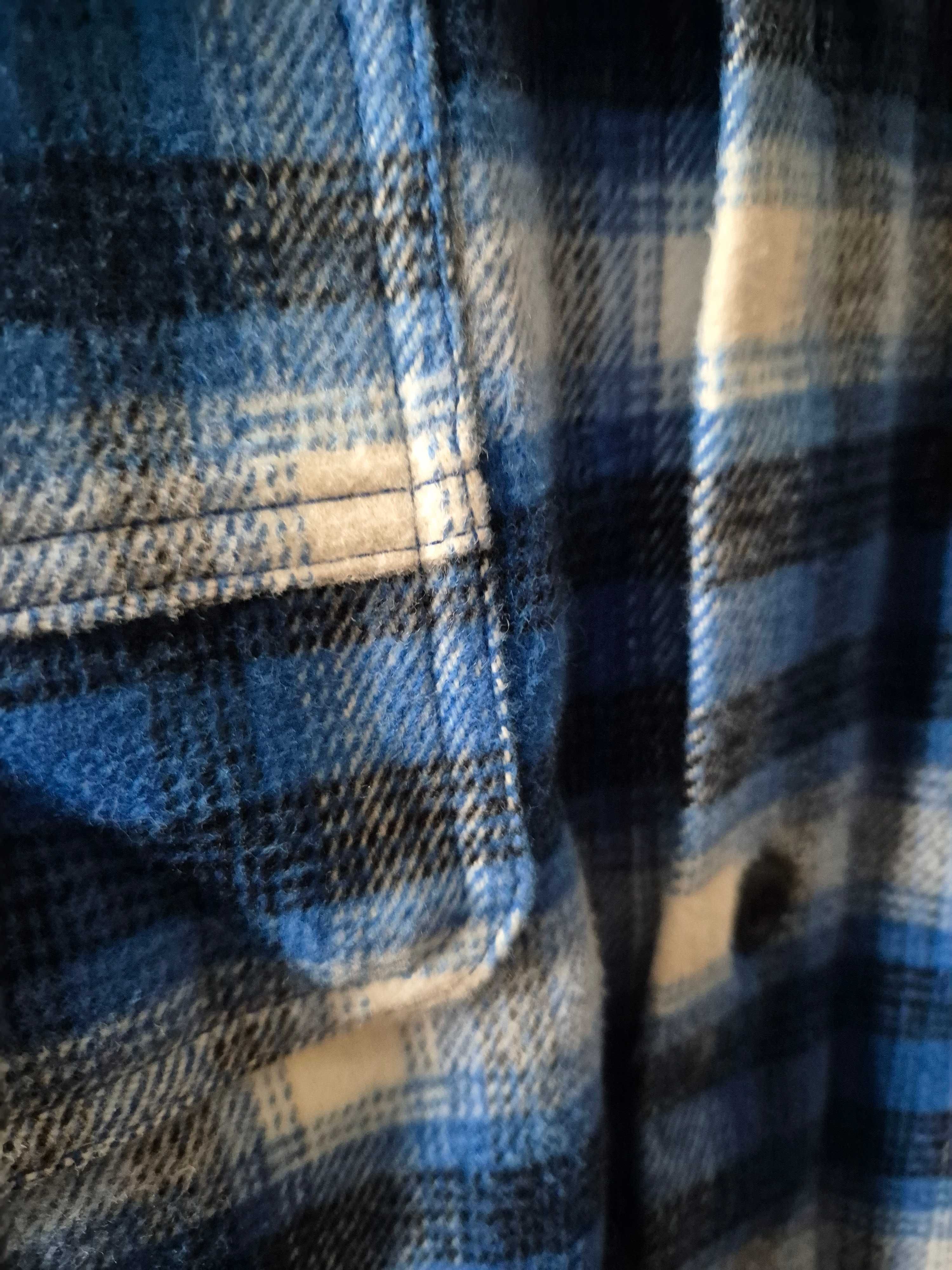 Camisa Azul, Branca e Preta xadrez 100% algodão da Zara nova