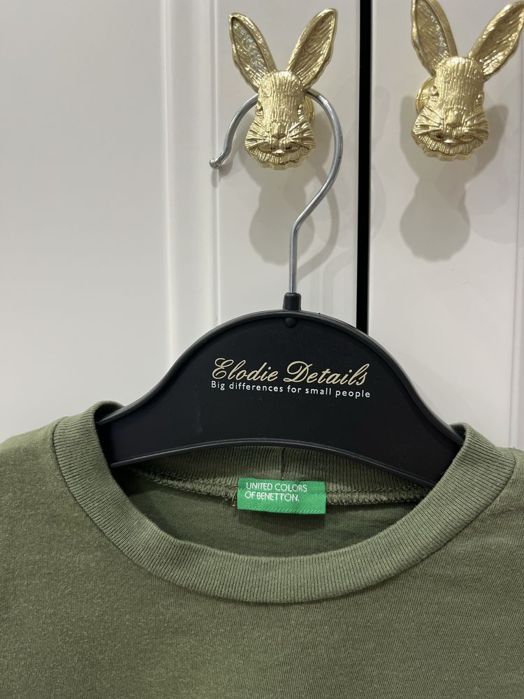 Bluzka benetton khaki 104 zielona