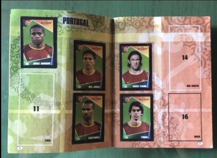 Caderneta futebol euro 2004