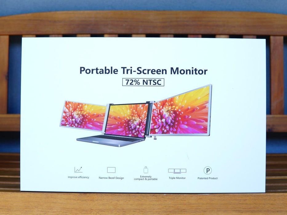 15,6-дюймовый портативный монитор с тремя экранами, расширяемый экран