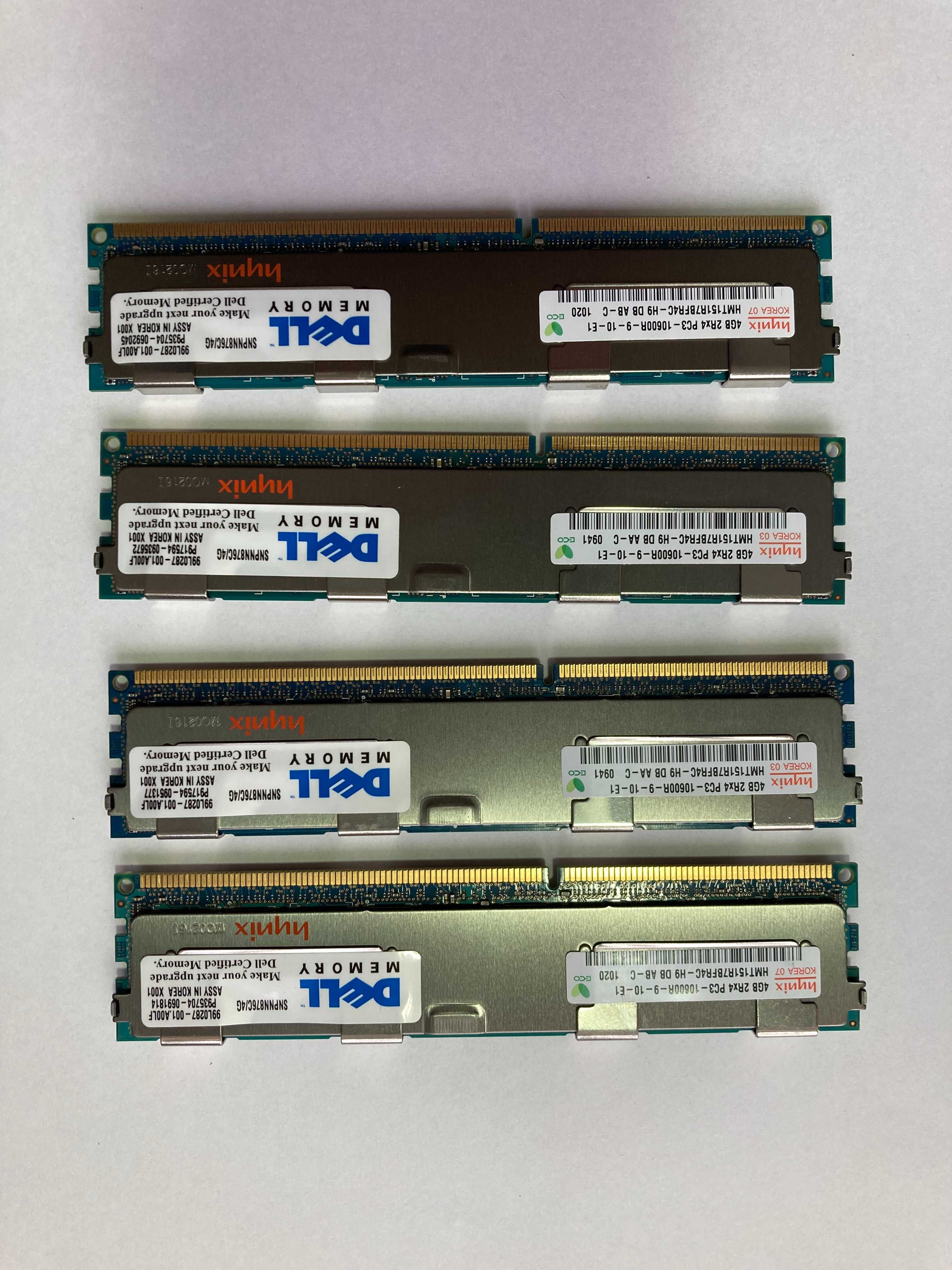 Оперативная память 16Gb (4шт по 4Gb) DDR3 ECC (с коррекцией ошибок)