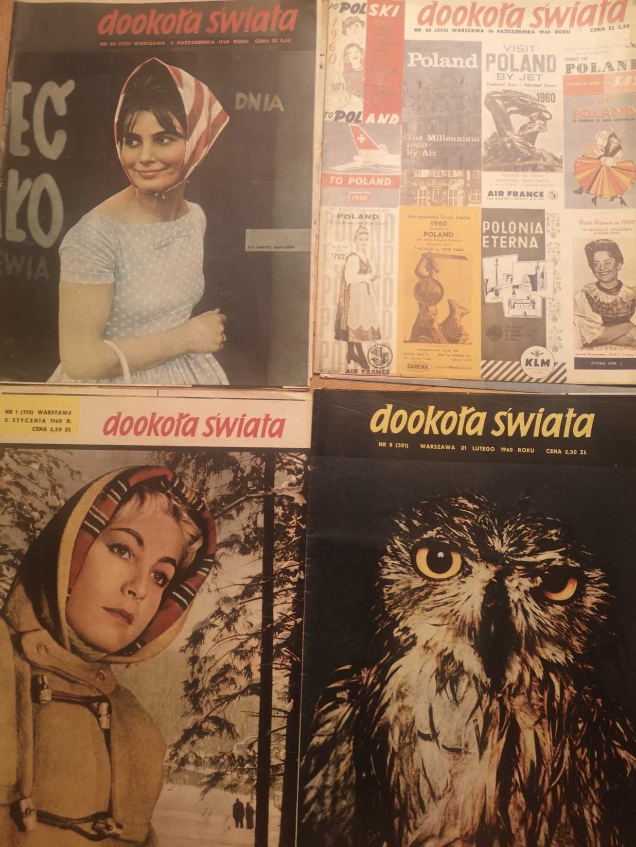 Czasopisma PRL Dookoła Świata 1960r.