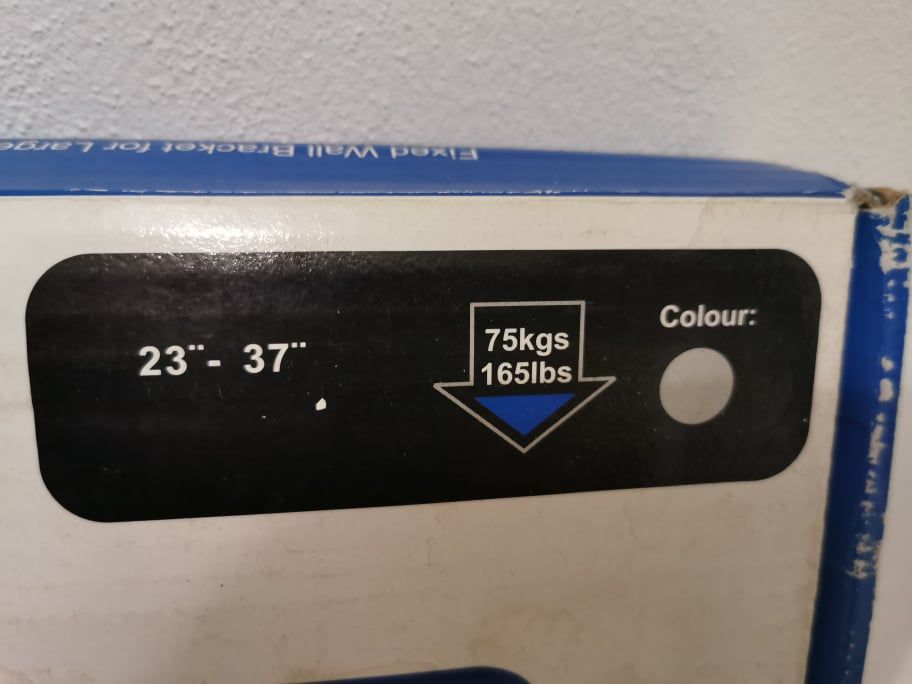 Suporte de parede universal para monitores, plasma, TV, LCD 23" a 37"