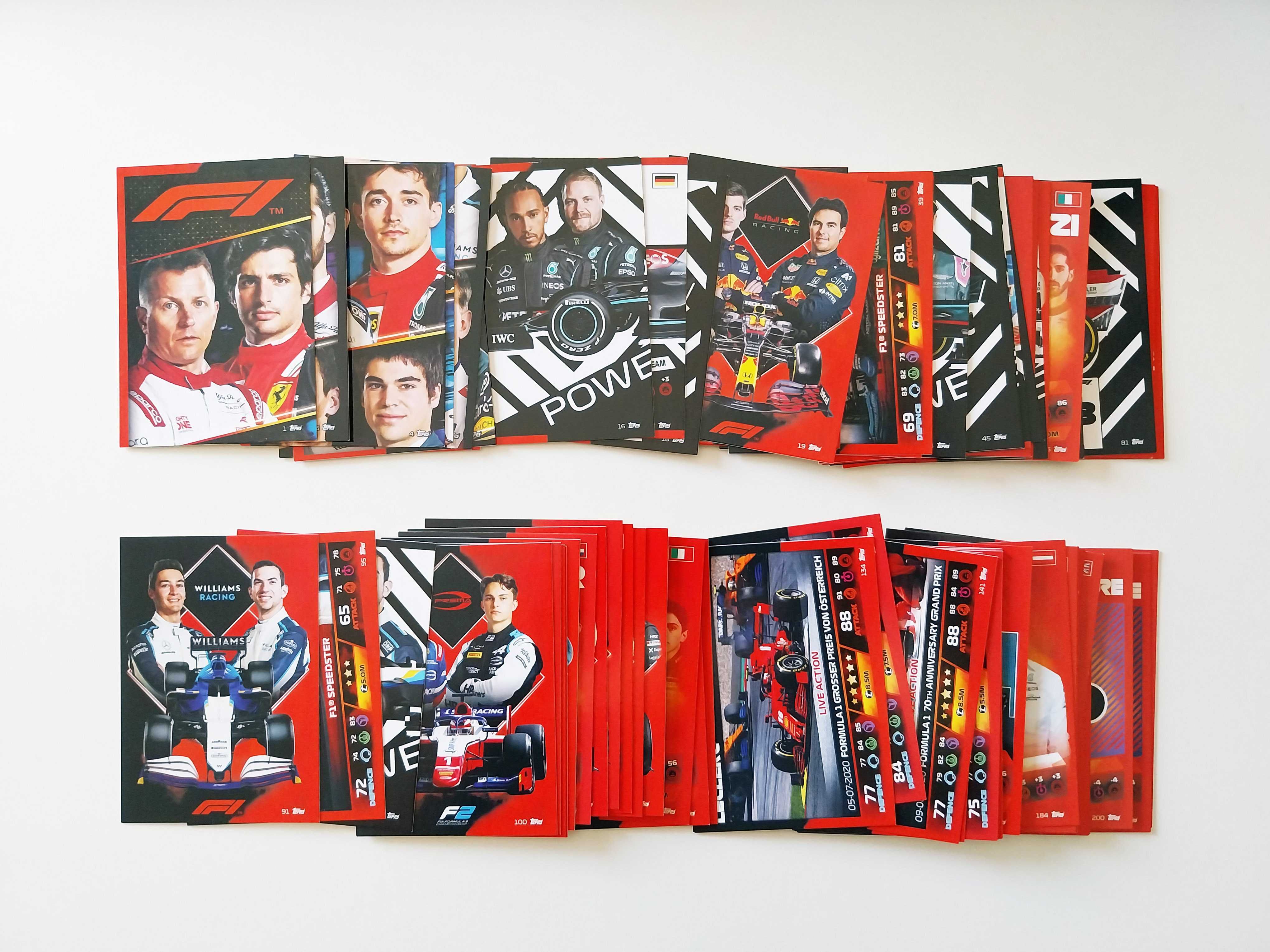 75 cards F1 2021 Turbo Attax (Topps) | lote formula1