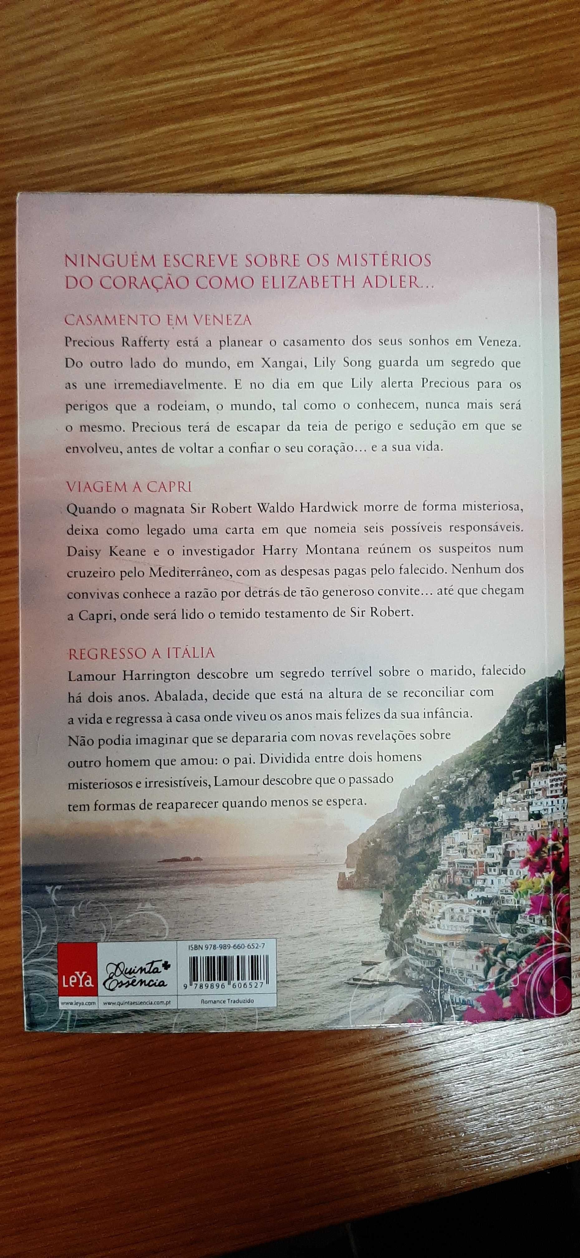 Livro "Encontra-me em Itália" (Elizabeth Adler)