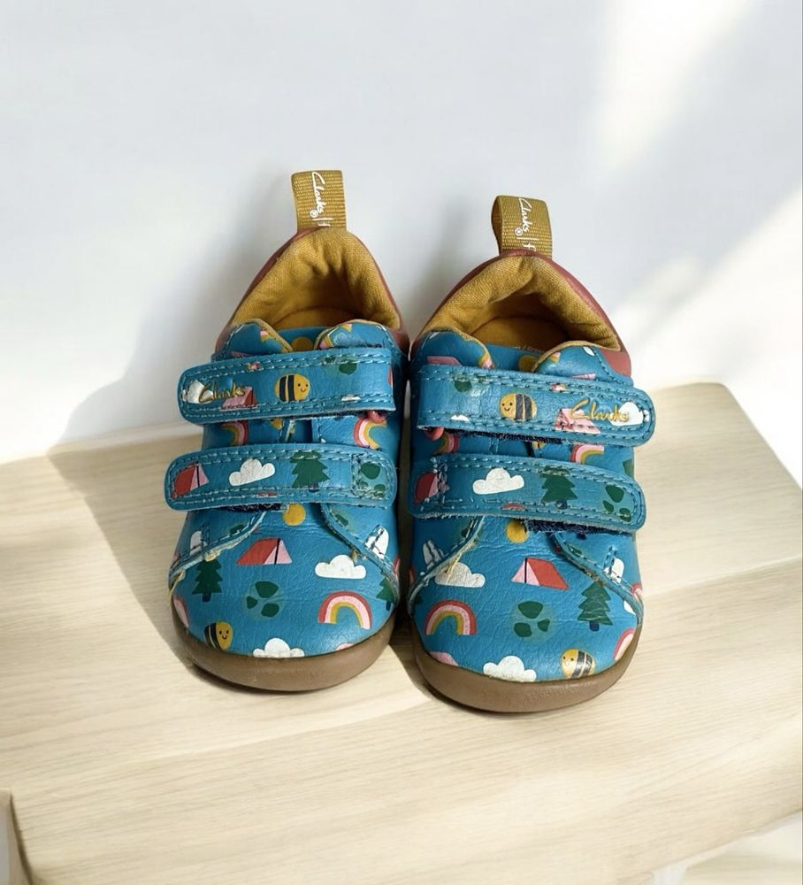 Оригінальні шкіряні мокасини, пінетки Clarks 19 розмір