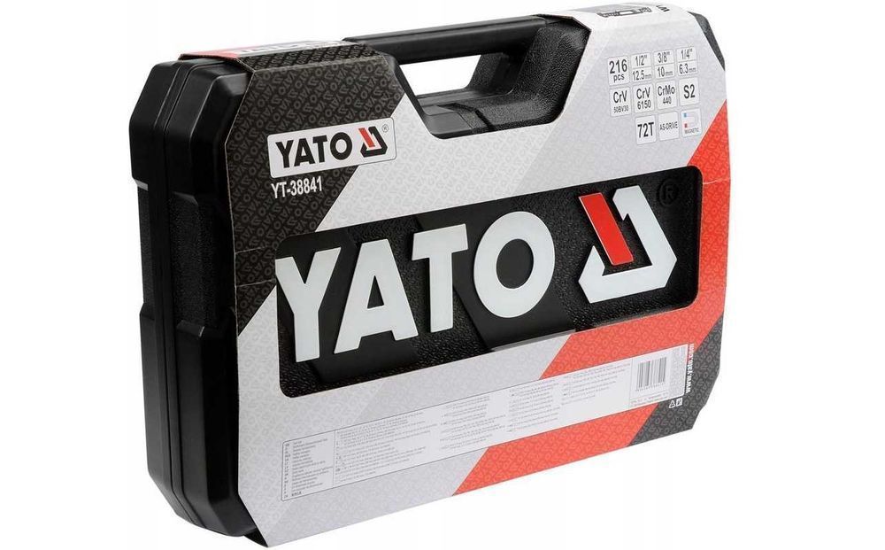 TWARDE Klucze NASADOWE YATO 108 elementów Nowe Kurier 0zł