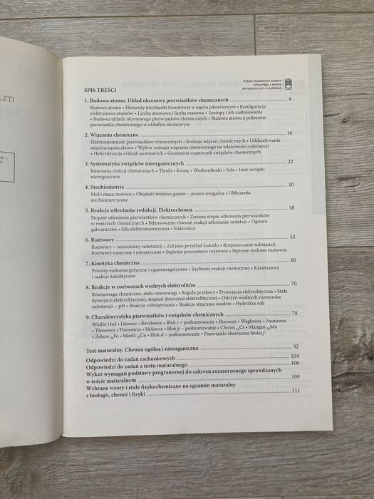 Maturalne karty pracy 1 Nowa Era chemia zakres rozszerzony