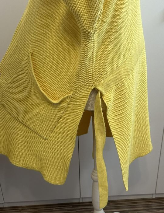 Kardigan Ilpiu sweterek zółty r. M bawełna i akryl