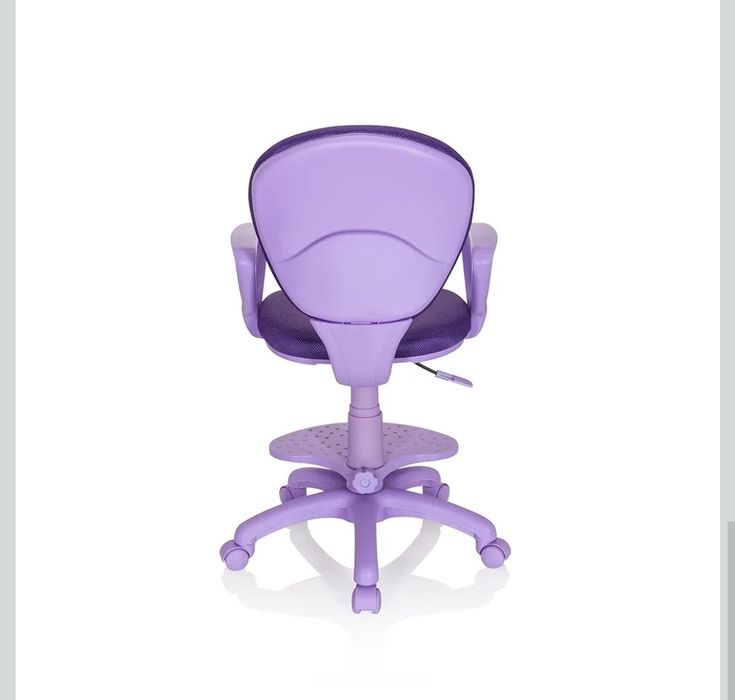 hjh OFFICE Dziecięce krzesło obrotowe Kid Colour materiał fioletowy