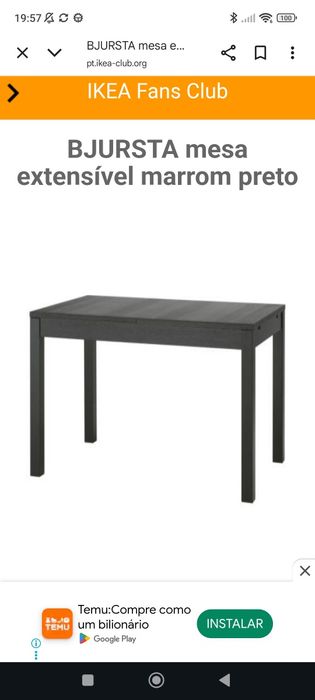Mesa ikea extensivel